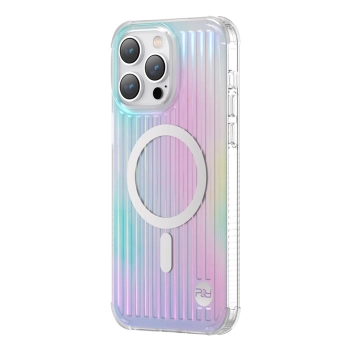 Kingxbar PQY Go Out Series magnetyczne etui iPhone 14 Pro MagSafe laser color