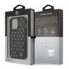Etui Mercedes Silver Stars Pattern na iPhone 13 Pro Max - czarne