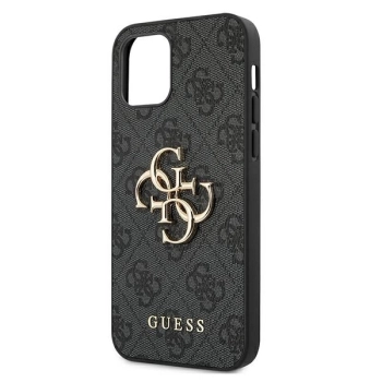 Etui Guess 4G Big Metal Logo na iPhone 12 Pro Max - szare