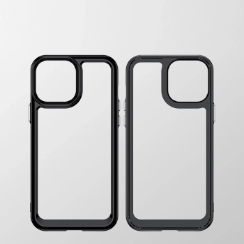Outer Space Case etui do iPhone 12 Pro sztywny pokrowiec z żelową ramką niebieski