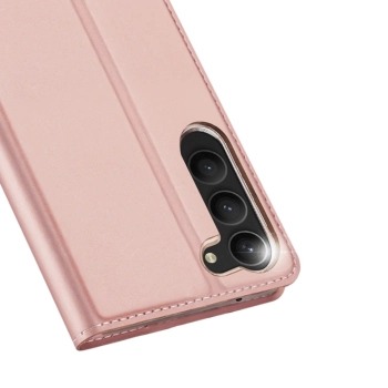 Dux Ducis Skin Pro etui Samsung Galaxy S23 pokrowiec z klapką portfel na kartę podstawka różowe