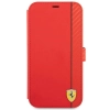 Etui Ferrari On Track Carbon Stripe na iPhone 13 mini - czerwone