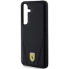Etui Ferrari Hot Stamp V Lines MagSafe na Samsung Galaxy S24+ - czarne