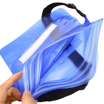 Wodoodporna saszetka / nerka PVC - szara