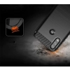 Carbon Case elastyczne etui pokrowiec Motorola Moto E7 Power czarny