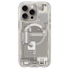 Etui Spigen Ultra Hybrid Mag z MagSafe na iPhone 15 Pro Max - tytan naturalny (wzór Zero One)