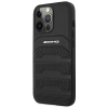 Etui AMG Leather Debossed Lines na iPhone 14 Pro Max - czarne