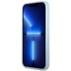 Etui Guess Saffiano 4G Small Metal Logo na iPhone 13 Pro Max - niebieskie