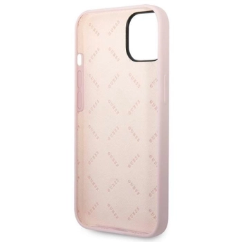 Etui Guess Silicone Triangle na iPhone 14 Plus - fioletowe