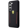 Etui Ferrari Carbon Contrast Edges na Samsung Galaxy S23 - czarne
