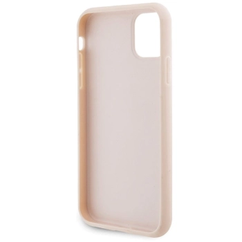 Etui Karl Lagerfeld Quilted K Pattern na iPhone 11 / Xr - różowe