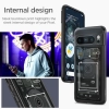 Etui Spigen Ultra Hybrid na Google Pixel 8 Pro - ciemnoszare (wzór Zero One)