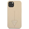 Etui Guess Saffiano Triangle Logo na iPhone 14 - beżowe