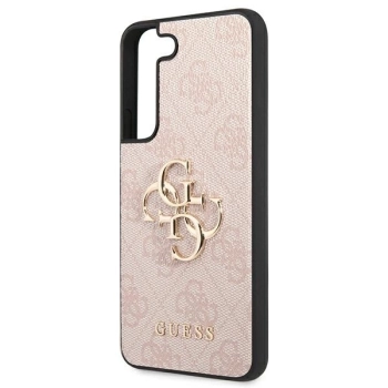Etui Guess 4G Big Metal Logo na Samsung Galaxy S22 - różowe