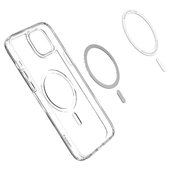 Etui Spigen Ultra Hybrid Mag z MagSafe na iPhone 14 przezroczysto-szare