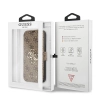 Etui Guess 4G Big Metal Logo na iPhone 13 Pro Max - brązowe