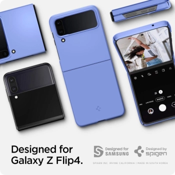 Etui Spigen Airskin na Samsung Galaxy Z Flip 4 - niebieskie