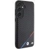 Etui BMW Carbon Tricolor Line MagSafe na Samsung Galaxy S24 - czarne