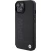 Etui BMW MagSafe Leather Hot Stamp na iPhone 15 Plus - czarne