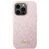 Etui Guess Glitter Script na iPhone 14 Pro - różowe