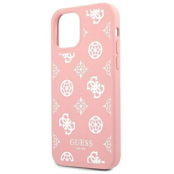 Etui Guess Peony Collection na iPhone 12 Pro Max - różowe