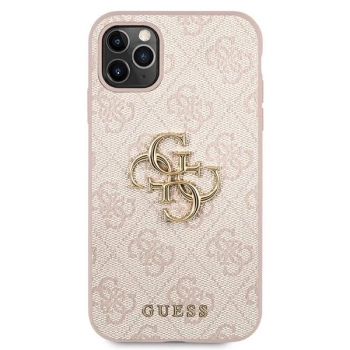 Etui Guess 4G Big Metal Logo na iPhone 11 Pro - różowe