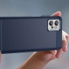 Carbon Case etui Realme Narzo 50 5G elastyczny silikonowy karbonowy pokrowiec czarne