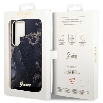 Etui Guess Golden Marble Collection S23 Ultra - czarne