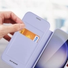 Etui Dux Ducis Skin X Pro do Samsung S24+ z magnetycznym ringiem i klapką - fioletowe