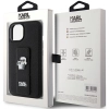 Etui Karl Lagerfeld Gripstand Saffiano Karl&Choupette Pins na iPhone 15 - czarne