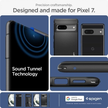 Etui Spigen Rugged Armor na Google Pixel 7 - czarny mat