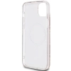 Etui Guess IML GCube MagSafe na iPhone 15 Plus / 14 Plus - brązowe
