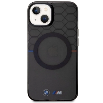 Etui BMW Pattern MagSafe na iPhone 15 / 14 / 13 - szare