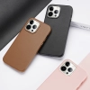 Dux Ducis Grit skórzane etui do iPhone 14 Pro elegancki pokrowiec ze sztucznej skóry (kompatybilne z MagSafe) różowy