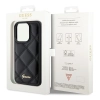 Etui Guess Quilted Metal Logo na iPhone 15 Pro Max - czarne