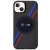 Etui BMW Tricolor Stripes MagSafe na iPhone 14 - szare
