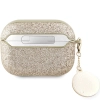 Etui Guess Fixed Glitter Heart Diamond Charm na AirPods Pro 2 - złote