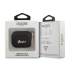 Etui Guess Saffiano Script Metal Collection na AirPods Pro - czarne