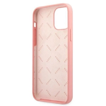 Etui Guess Peony Collection na iPhone 12 Pro Max - różowe