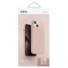 Etui UNIQ Lino Hue Magclick Charging na iPhone 14 Plus - różowe