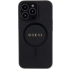 Etui Guess Saffiano MagSafe na iPhone 13 Pro Max - czarne
