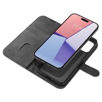 Etui Spigen Wallet S Pro na iPhone 15 Pro - czarne