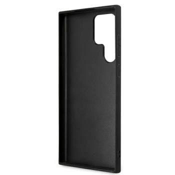 Etui Guess 4G Big Metal Logo na Samsung Galaxy S22 Ultra - brązowe