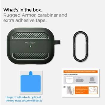 Etui Spigen Rugged Armor na Apple AirPods Pro 1 - zielone
