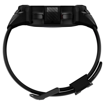 Etui z paskiem Spigen Rugged Armor Pro na Samsung Galaxy Watch 4 Classic 46 mm - czarny mat