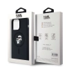 Etui Karl Lagerfeld Silicone Karl&Choupette Ring MagSafe na iPhone 15 Pro Max - czarne