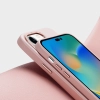 Dux Ducis Grit skórzane etui do iPhone 14 Pro elegancki pokrowiec ze sztucznej skóry (kompatybilne z MagSafe) różowy