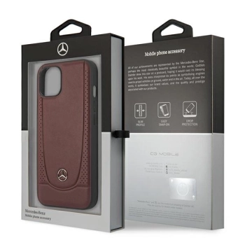 Etui Mercedes Leather Urban Bengale na iPhone 14 - czerwone
