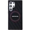 Etui AMG Silicone Carbon Pattern MagSafe na Samsung Galaxy S24 Ultra - czarne