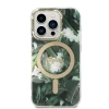 Etui Guess Jungle MagSafe na iPhone 14 Pro Max + ładowarka indukcyjna - zielone
